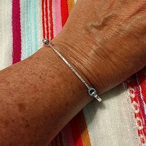 Zales 925 STERLING SILVER DIAMOND BRACELET